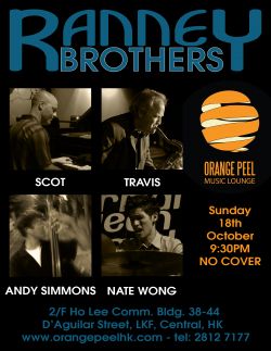 Ranney Brothers group playing in Hong Kong at Orange Peel club