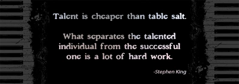 Talent is code for not trying.